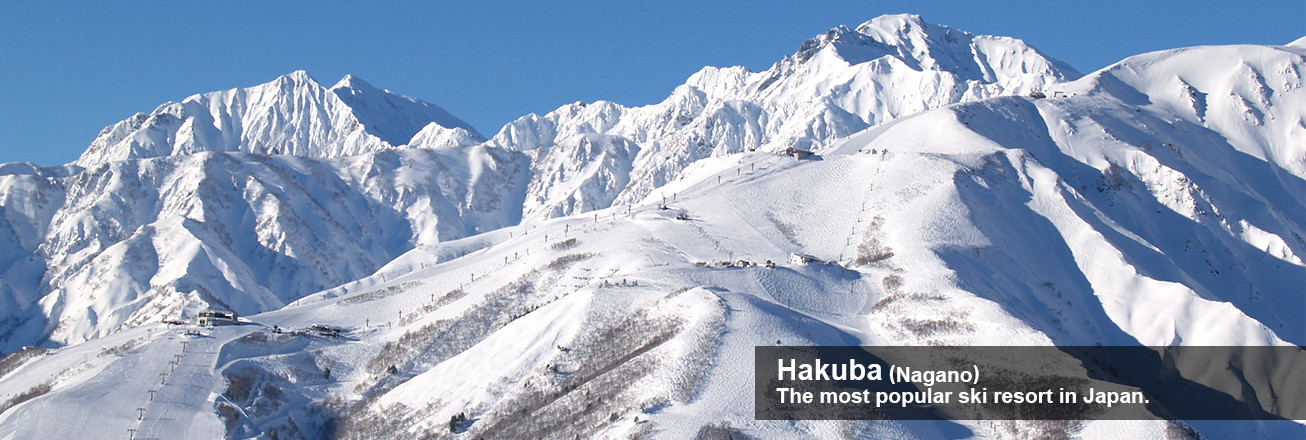 Hakuba (Nagano) The most popular ski resort in Japan.
