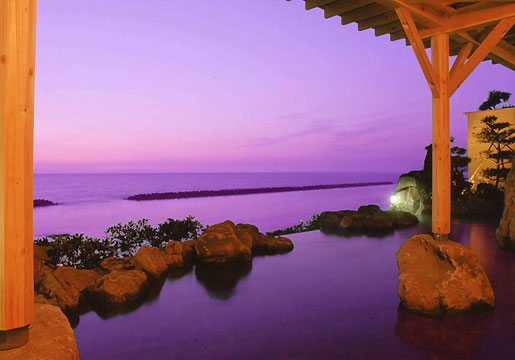 The recommended  hotel with open-air bath